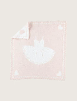 CozyChic® Scalloped Receiving Blanket -Snuggle And Style B551 pink 001