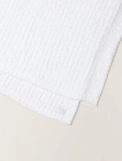 CozyChic® Ribbed Bed Blanket -Snuggle And Style B816 White 4 W