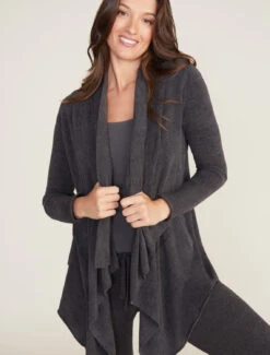 CozyChic Ultra Lite® Hi/lo Cardi -Snuggle And Style B924 CARBON 3069