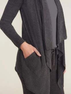 CozyChic Ultra Lite® Hi/lo Cardi -Snuggle And Style B924 CARBON 3073