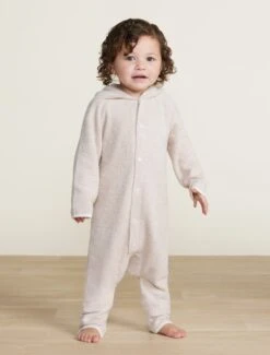 CozyChic Lite® Hooded Onesie -Snuggle And Style BDBCL22109 stone cream 001