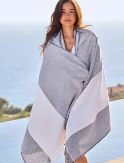 Bold Stripe Turkish Organic Cotton Beach Blanket 9 Bold Stripe Turkish Organic Cotton Beach Blanket -Snuggle And Style BDF SS23 HOME Q BDHBC21325 1318 V2 web