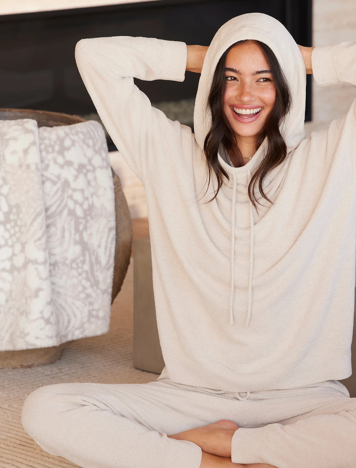 CozyChic Ultra Lite® Funnel Neck Hooded Pullover 5 CozyChic Ultra Lite® Funnel Neck Hooded Pullover - Image 5