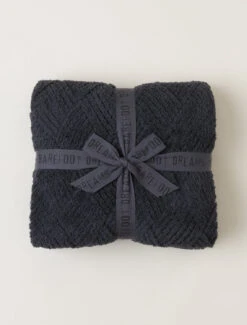 CozyChic® Diamond Weave Blanket 10 CozyChic® Diamond Weave Blanket -Snuggle And Style BDHCC21966 Carbon 1 W