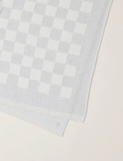 CozyChic® Cotton Checkered Throw 7 CozyChic® Cotton Checkered Throw -Snuggle And Style BDHNV22325 Grey Cream 3 W