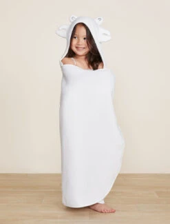 Toddler Hooded Towel And Washcloth Set -Snuggle And Style BDKBC21652 Sea Salt 2921