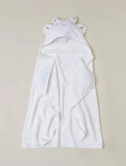 Toddler Hooded Towel And Washcloth Set -Snuggle And Style BDKBC21652 SeaSalt W 4