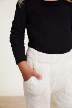 CozyChic® Toddler Jogger Pant -Snuggle And Style BDKCC21201 Cream 3957