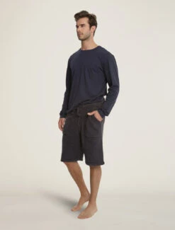 CozyChic® Men's Lounge Short -Snuggle And Style BDMCC0839 HR carbon 2