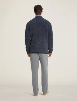 CozyChic® Men's Shawl Collar Cardigan -Snuggle And Style BDMCC1048 HR indigopacificblue 4 d9d725d5 6fd0 4436 ba9d fc8efe8bd82b