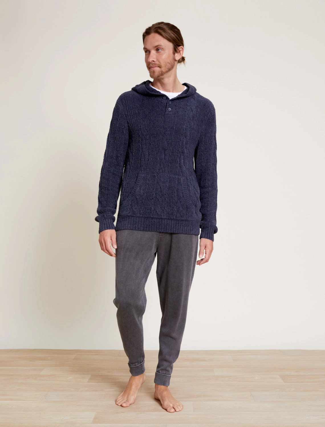 CozyChic Lite® Men’s Cable Hooded Henley 1 CozyChic Lite® Men’s Cable Hooded Henley