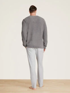 CozyChic Lite® Men's Relaxed V-Neck Pullover -Snuggle And Style BDMCL22062 Graphite 0544copy