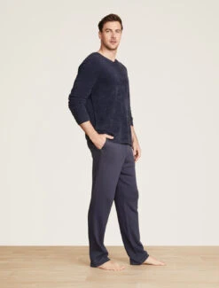 CozyChic Lite® Men's Relaxed V-Neck Pullover -Snuggle And Style BDMCL22062 Tidewater 0367copy
