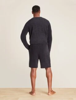 CozyChic Ultra Lite® Men’s Lounge Shorts -Snuggle And Style BDMCU21081 CCULMensLoungeShorts Black 0679