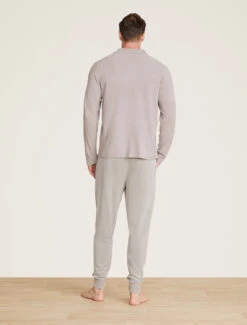 CozyChic Ultra Lite® Men's Ribbed Collar Pullover -Snuggle And Style BDMCU21941 Beach Rock 0127copy