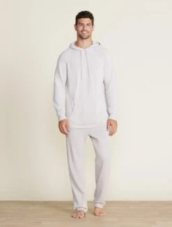 CozyChic Ultra Lite® Men's Rolled Edge Hoodie -Snuggle And Style BDMCU22330 BDMCU22332 silver 002