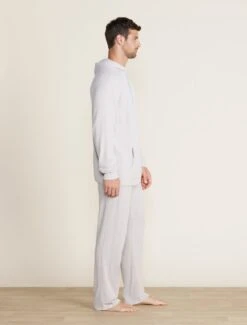 CozyChic Ultra Lite® Men's Rolled Edge Hoodie -Snuggle And Style BDMCU22330 BDMCU22332 silver 007