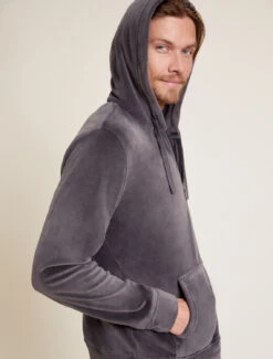 LuxeChic® Men’s Hoodie -Snuggle And Style BDMLC21364 Carbon 2553