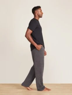 Malibu Collection® Men's Washed Jersey Short Sleeve Crew -Snuggle And Style BDMMC0304 MCMensWashedJerseyShortSleeveCrew Black 1300