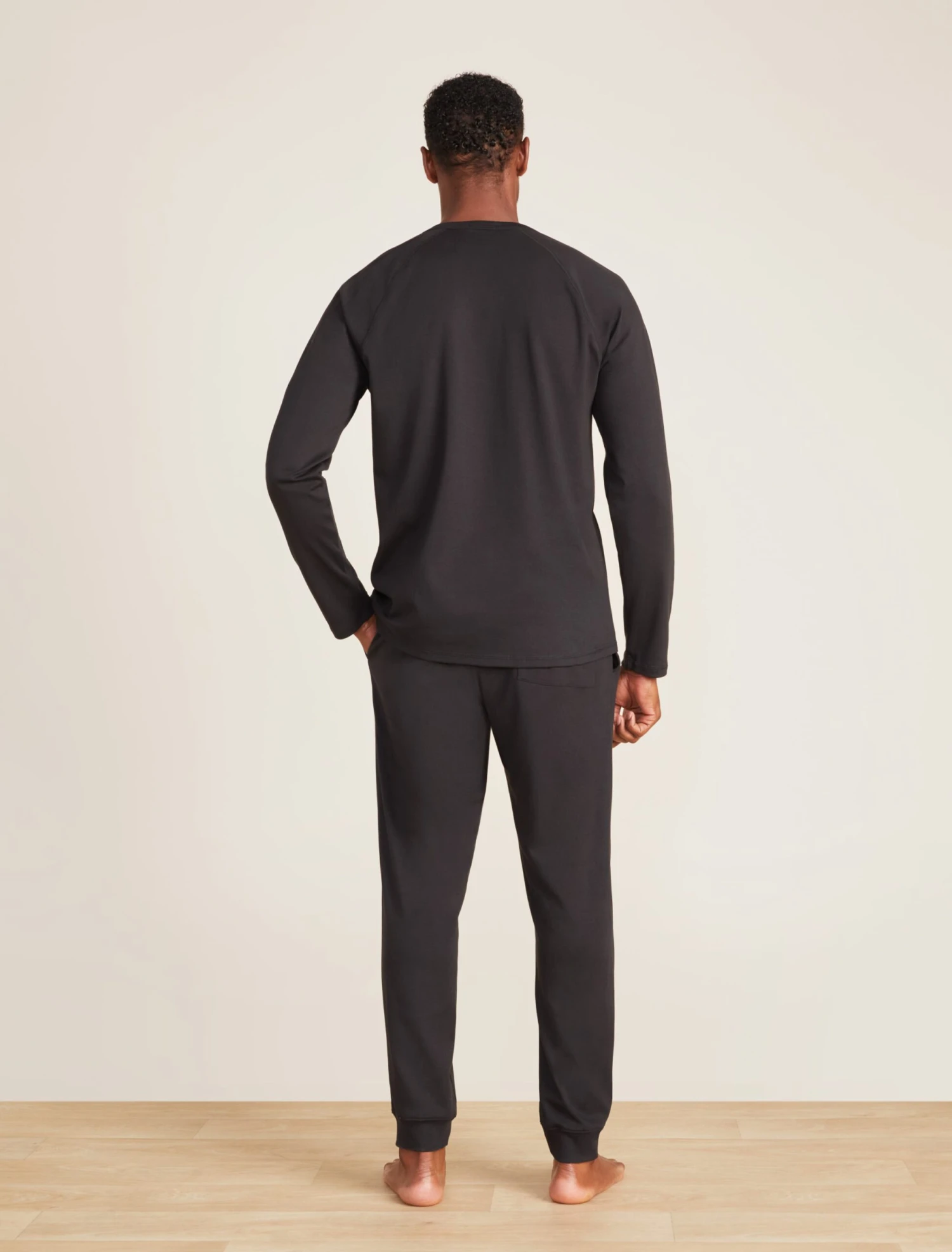 Malibu Collection® Men's Pima Jersey Long Sleeve Henley 3 Malibu Collection® Men's Pima Jersey Long Sleeve Henley - Image 3