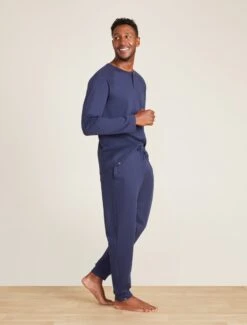 Malibu Collection® Men's Pima Jersey Jogger -Snuggle And Style BDMMC21337 Blue Ink 0102 e9fd7bfa bef5 4f99 9fb6 95c1268b4d6d