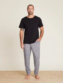 Malibu Collection® Men's Slub Henley Tee 11 Malibu Collection® Men's Slub Henley Tee -Snuggle And Style BDMMC21362 Black 0241