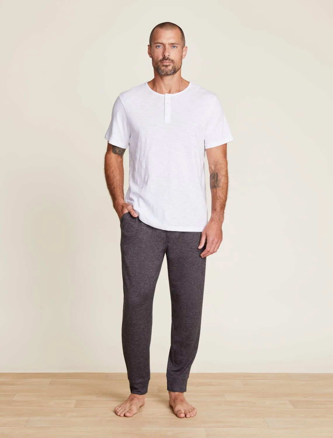 Malibu Collection® Men's Slub Henley Tee 1 Malibu Collection® Men's Slub Henley Tee