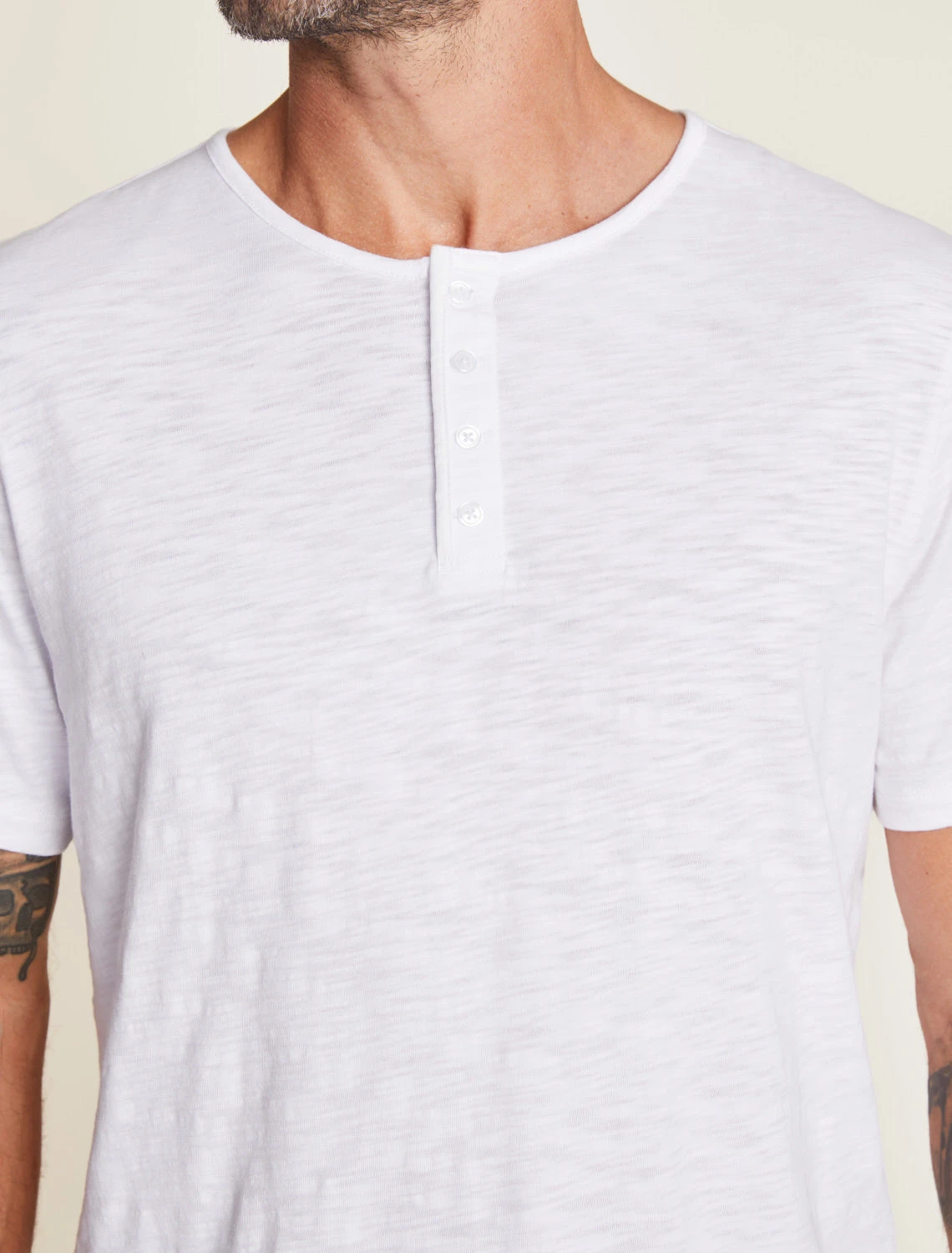 Malibu Collection® Men's Slub Henley Tee 4 Malibu Collection® Men's Slub Henley Tee - Image 4