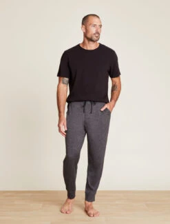 Malibu Collection® Men's Butterchic Knit® Heavy Jogger -Snuggle And Style BDMMC21644 HeCarbon 0440