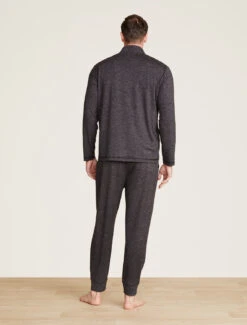 Malibu Collection® Butterchic Knit® Men's Heavy Zip Up -Snuggle And Style BDMMC21646 He Carbon 1541copy