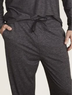 Malibu Collection® Men's Butterchic Knit® Light Long Sleeve Tee -Snuggle And Style BDMMC21992 He Carbon 1614copycopy