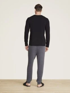 Malibu Collection® Men's Seamed Long Sleeve 7 Malibu Collection® Men's Seamed Long Sleeve -Snuggle And Style BDMMC22065 Black 1132copycopy