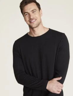 Malibu Collection® Men's Seamed Long Sleeve 8 Malibu Collection® Men's Seamed Long Sleeve -Snuggle And Style BDMMC22065 Black 1195copycopy