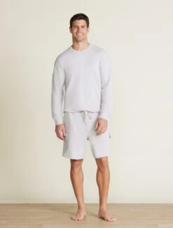 Malibu Collection® Men's Brushed Fleece Cargo Short -Snuggle And Style BDMMC22347 SILVER BDMMC22348 0727
