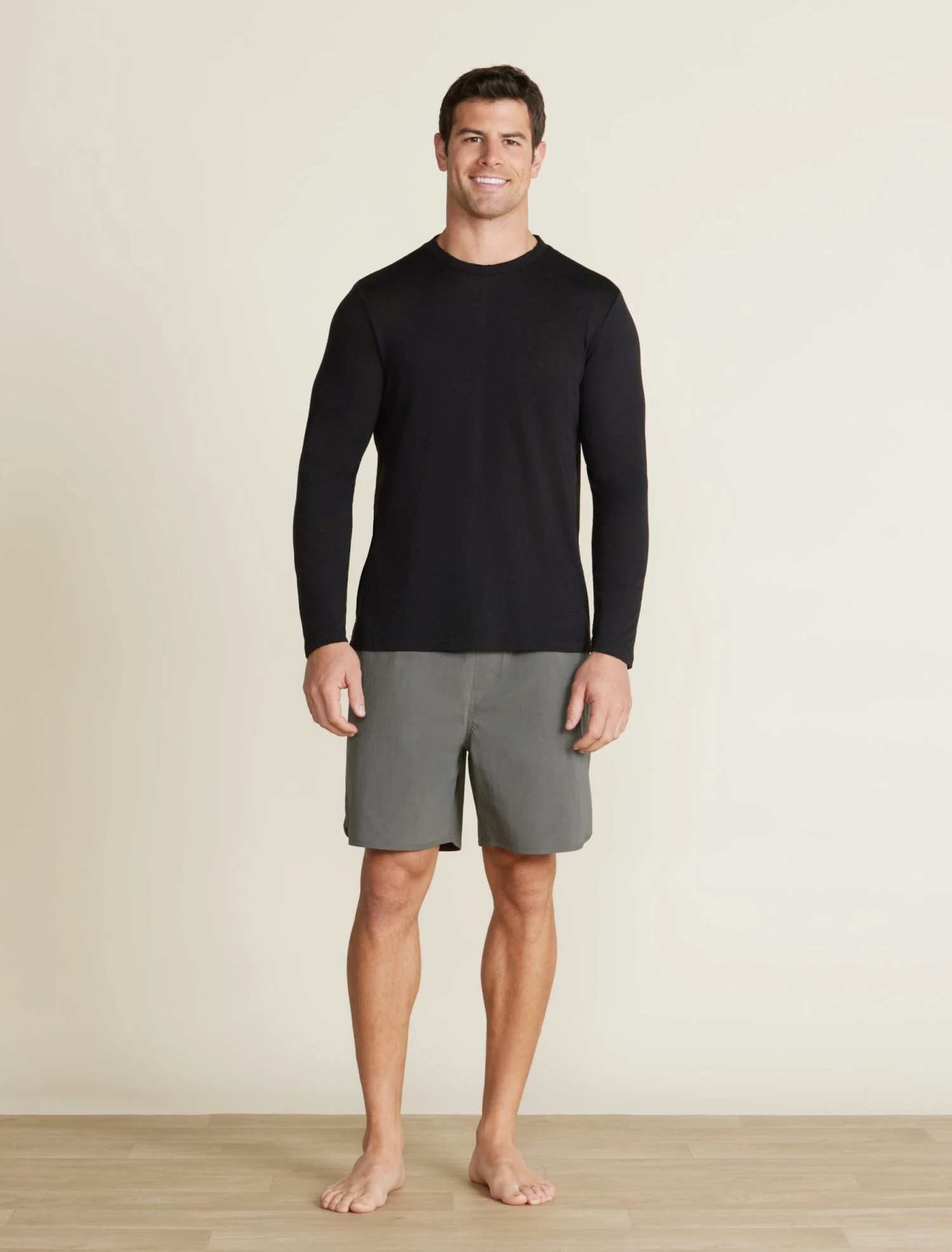 Malibu Collection® Men's Slub Burnout Cut Neck Long Sleeve Tee 1 Malibu Collection® Men's Slub Burnout Cut Neck Long Sleeve Tee