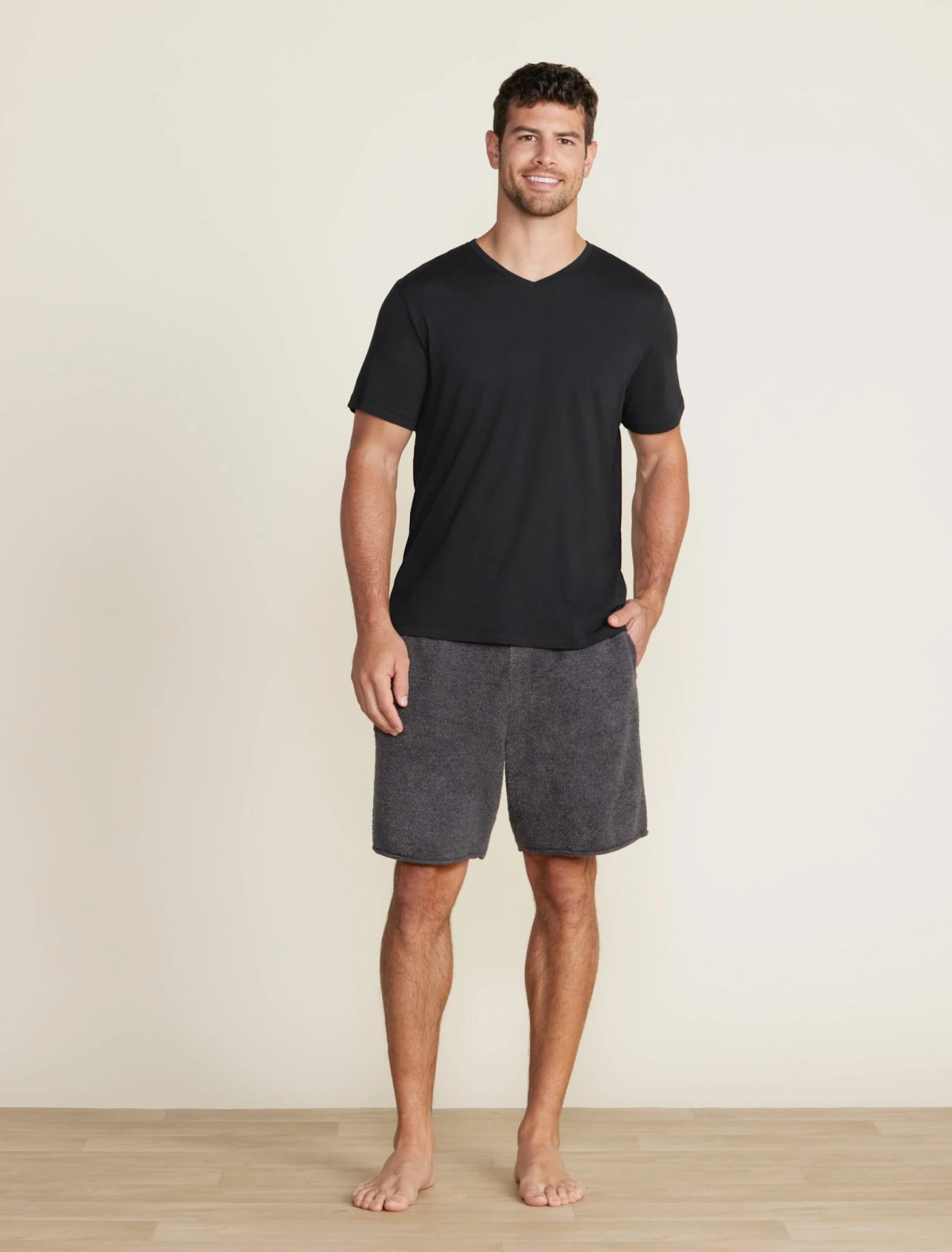 Malibu Collection® Men's Cotton Modal V-Neck Basic Tee 1 Malibu Collection® Men's Cotton Modal V-Neck Basic Tee