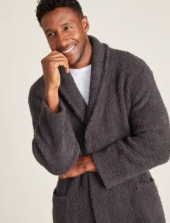 CozyChic® Solid Robe -Snuggle And Style BDUCC22124 Carbon 1924