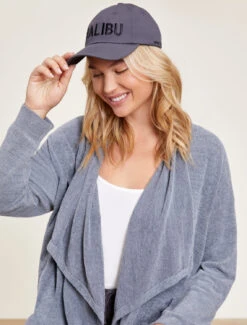 Malibu Collection® Malibu Dad Hat -Snuggle And Style BDUMC21299 Charcoal 0844
