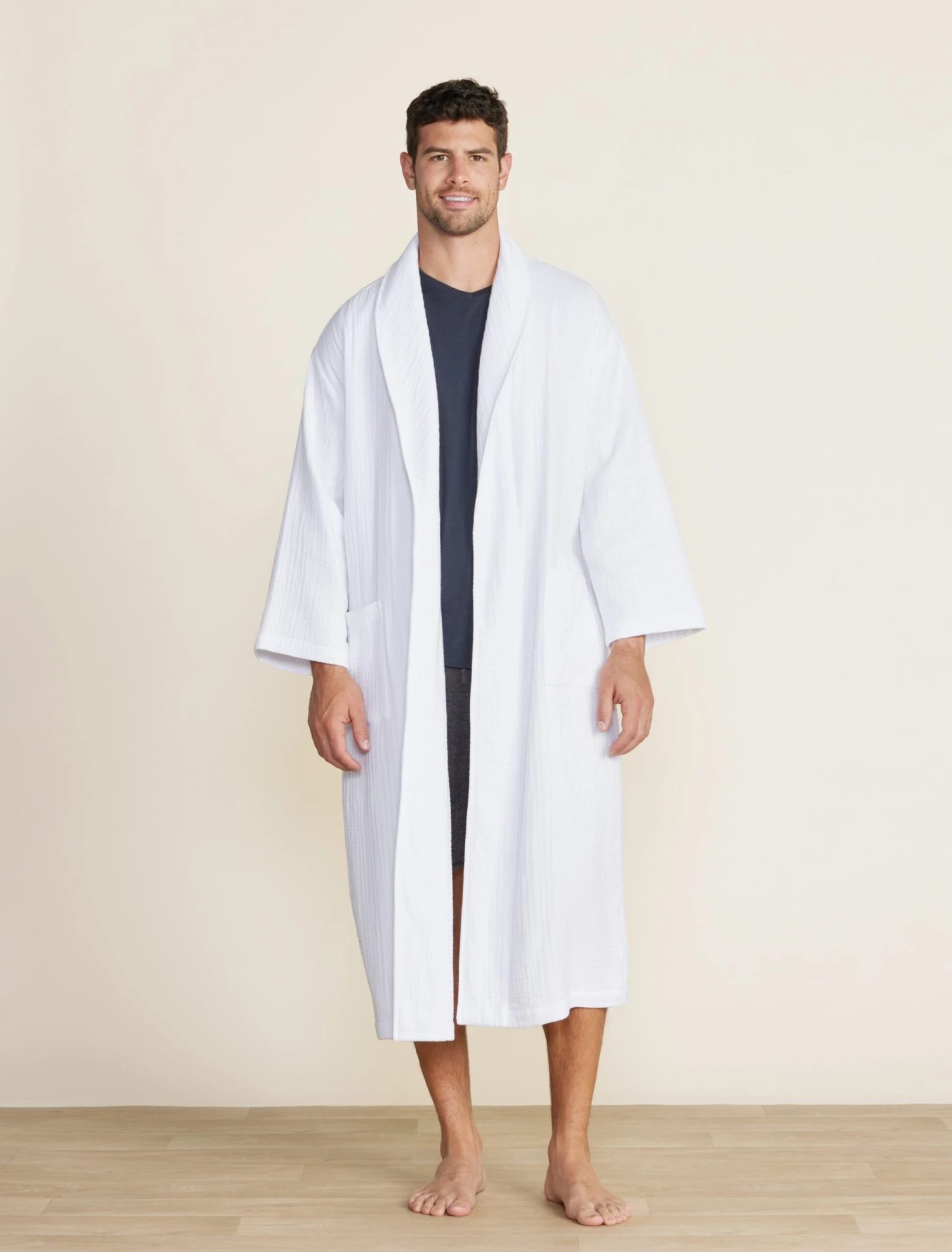 Malibu Collection® Muslin Cotton Spa Robe 1 Malibu Collection® Muslin Cotton Spa Robe