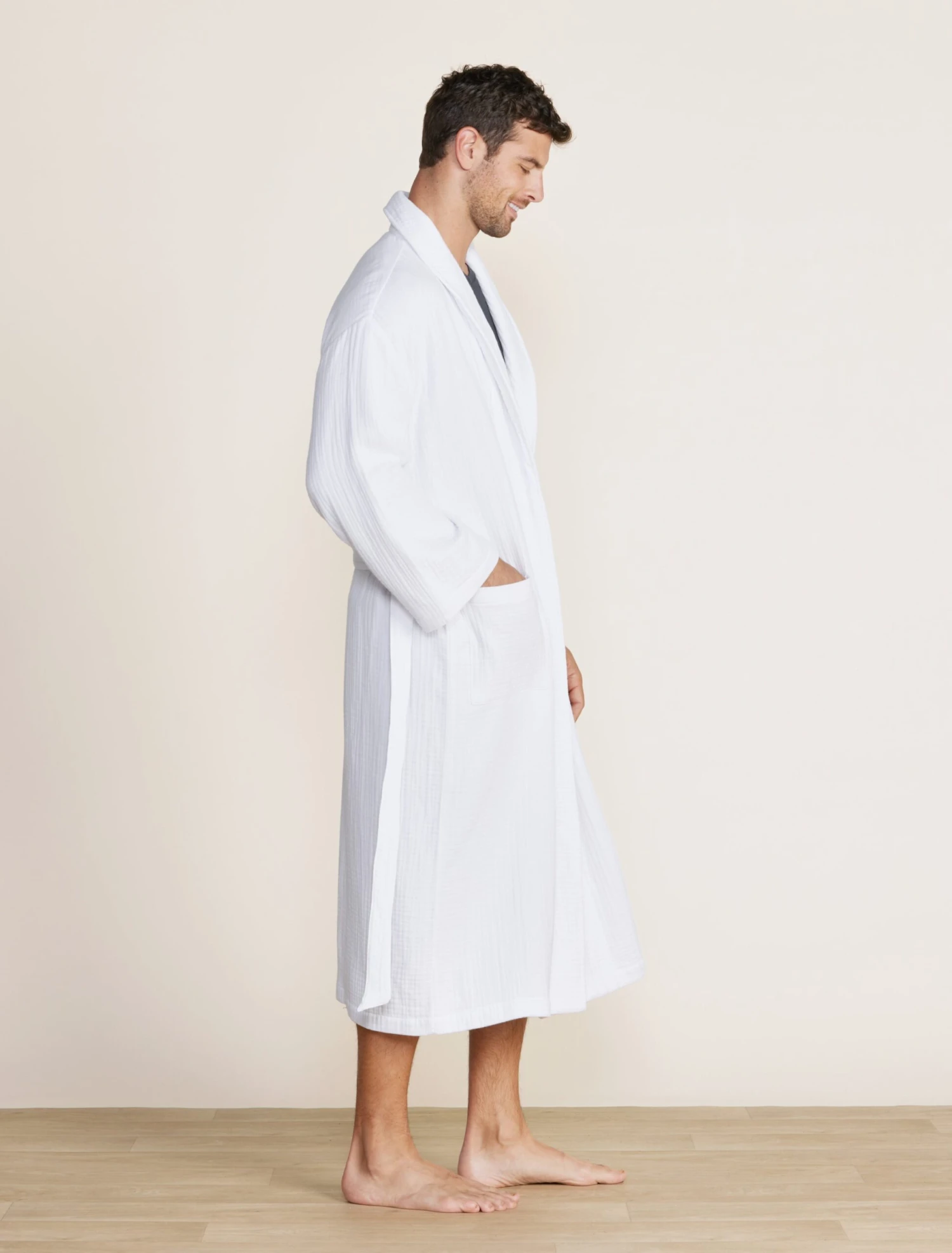 Malibu Collection® Muslin Cotton Spa Robe 2 Malibu Collection® Muslin Cotton Spa Robe - Image 2