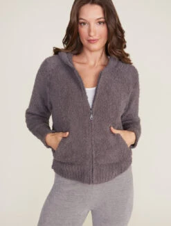 CozyChic® Women's Relaxed Zip-up Hoodie -Snuggle And Style BDWCC1003 ASH 0245