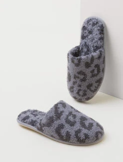 CozyChic® Barefoot In The Wild® Slipper -Snuggle And Style BDWCC1716 Graphite CarbonMulti W 1