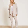 CozyChic® Honeycomb Shawl Cardigan