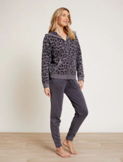 CozyChic® Barefoot In The Wild® Zip Hoodie 8 CozyChic® Barefoot In The Wild® Zip Hoodie -Snuggle And Style BDWCC21414 Graphite Carbon 1569