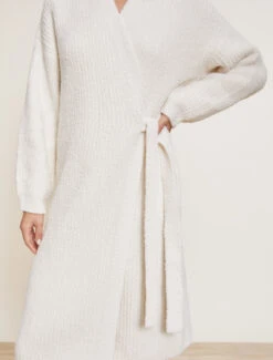 CozyChic® Side Tie Robe -Snuggle And Style BDWCC21451 Cream 5866