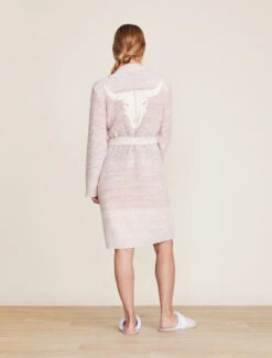 CozyChic® Longhorn Skull Robe -Snuggle And Style BDWCC2149 Cream Multi 2889