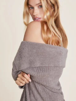 CozyChic Lite® Ribbed Drape Cardigan -Snuggle And Style BDWCL22087 Beach Rock 1201