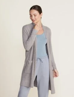 CozyChic Lite® Long Cardigan 9 CozyChic Lite® Long Cardigan -Snuggle And Style BDWCL22418 Pewter 1936