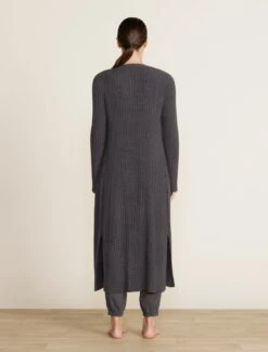CozyChic Lite® Pointelle Long Cardi 9 CozyChic Lite® Pointelle Long Cardi -Snuggle And Style BDWCL22433 carbon 763