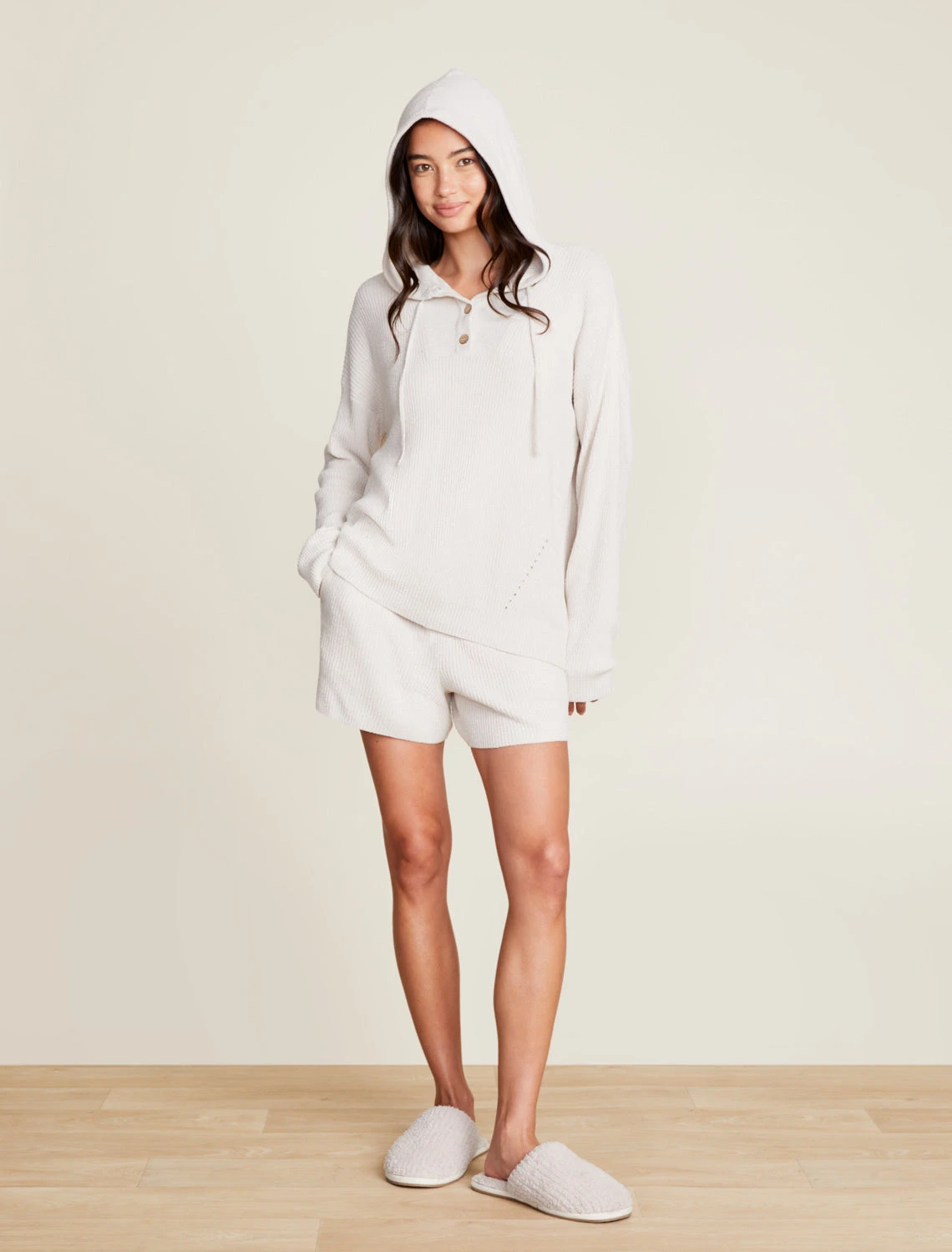 CozyChic Ultra Lite® Ribbed Henley Hoodie 5 CozyChic Ultra Lite® Ribbed Henley Hoodie - Image 5